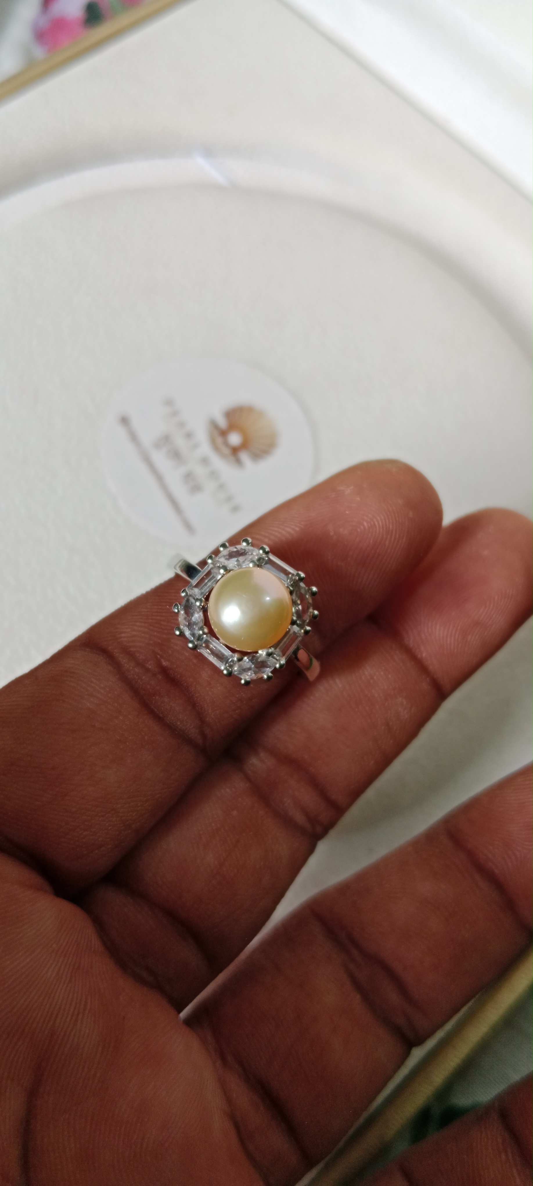 Pearl Adjustable Finger Ring_img_1