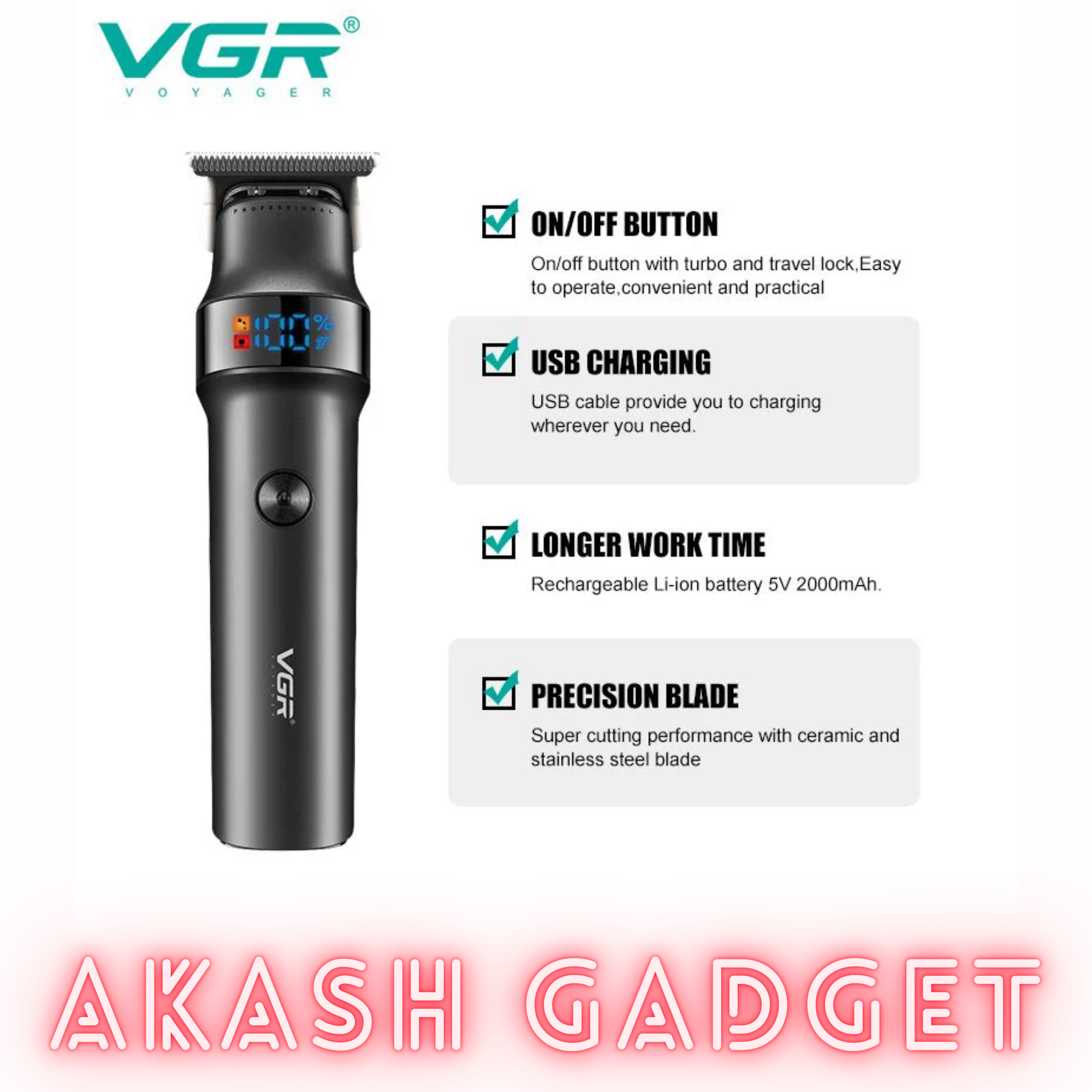 VGR V-987 Professional Hair Trimmer_img_7