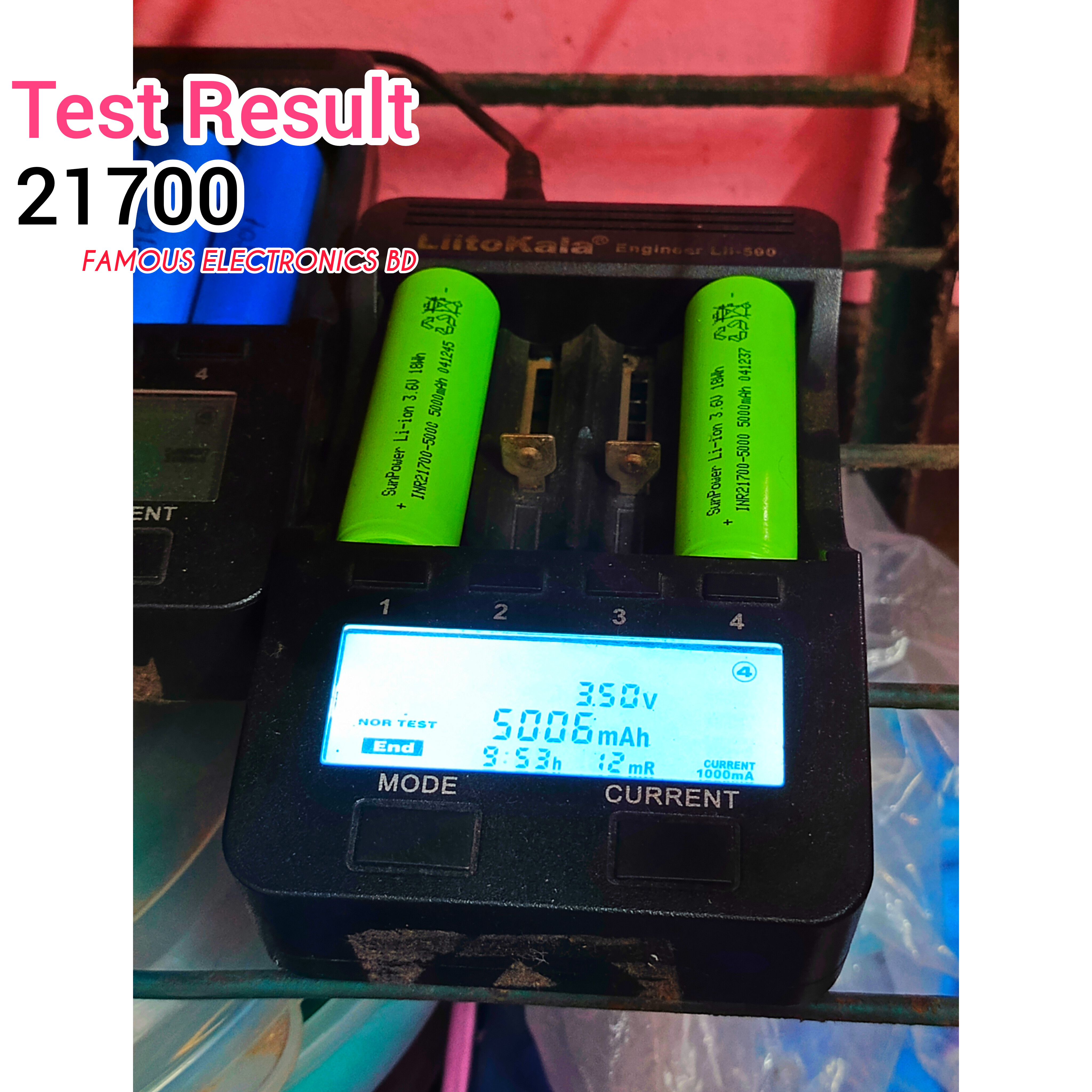 INR21700 5000mAh-50SE Grade A 3.7V 6C 20/30A SunPower_img_2