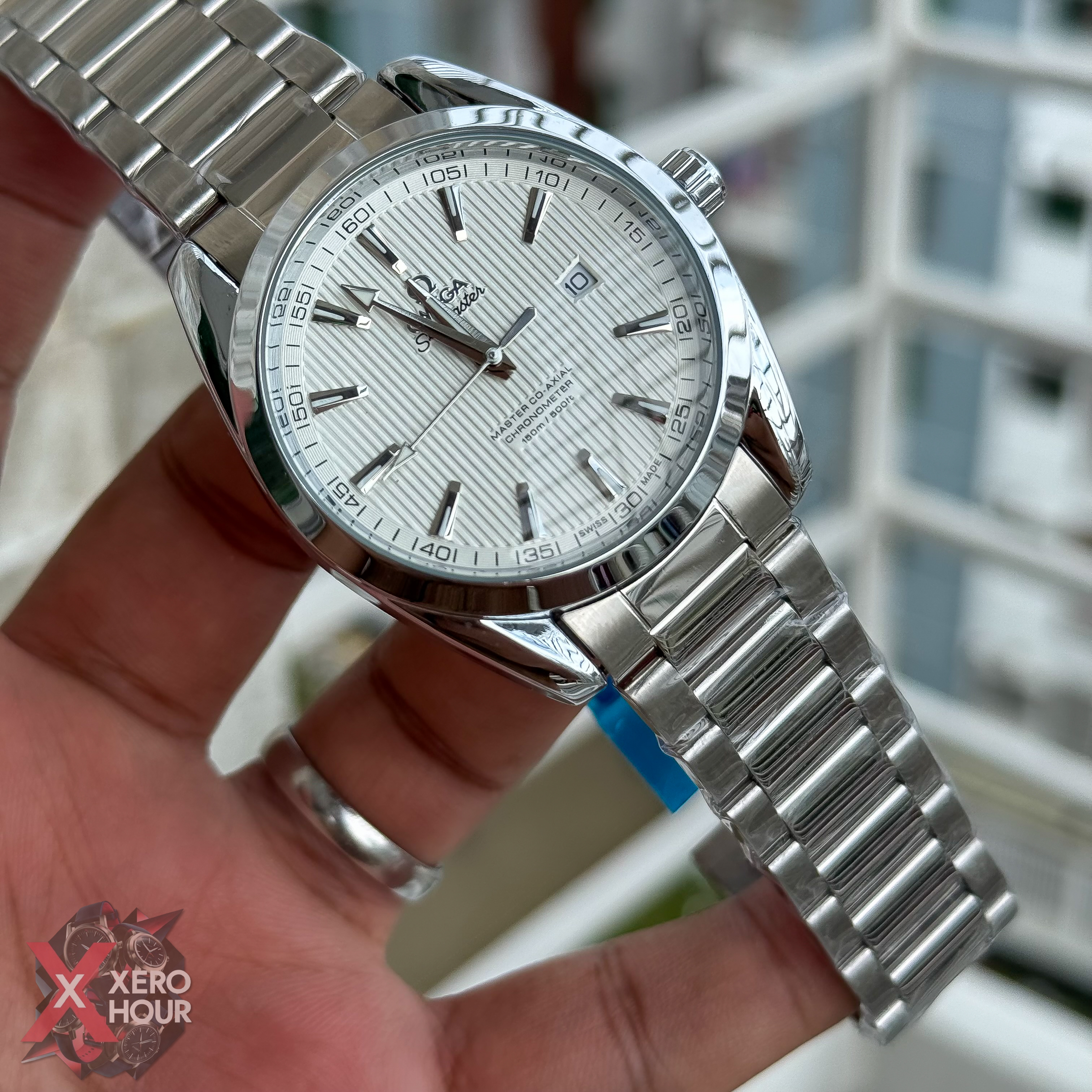 Omega seamaster Date just  | Silver white dial