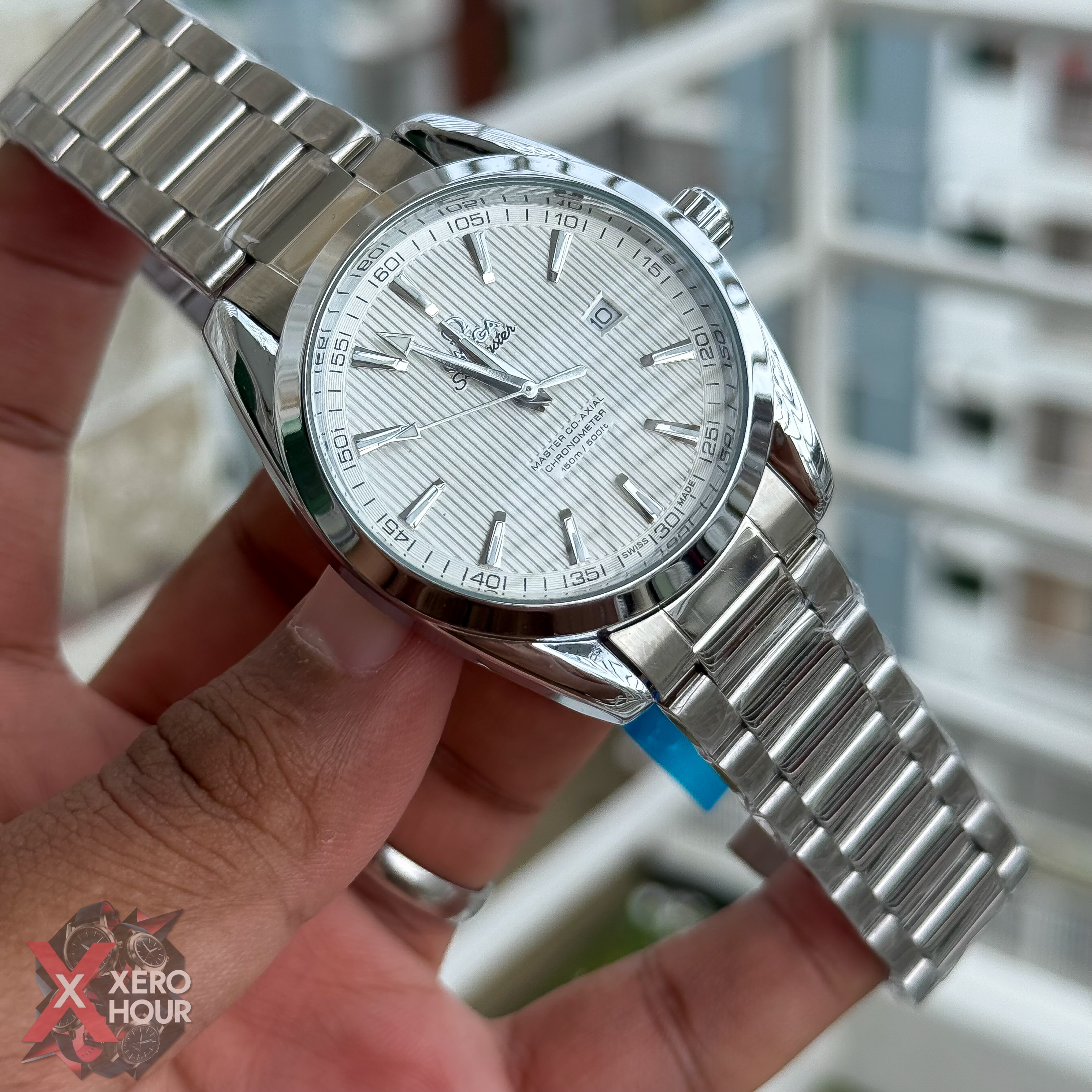 Omega seamaster Date just  | Silver white dial_img_1