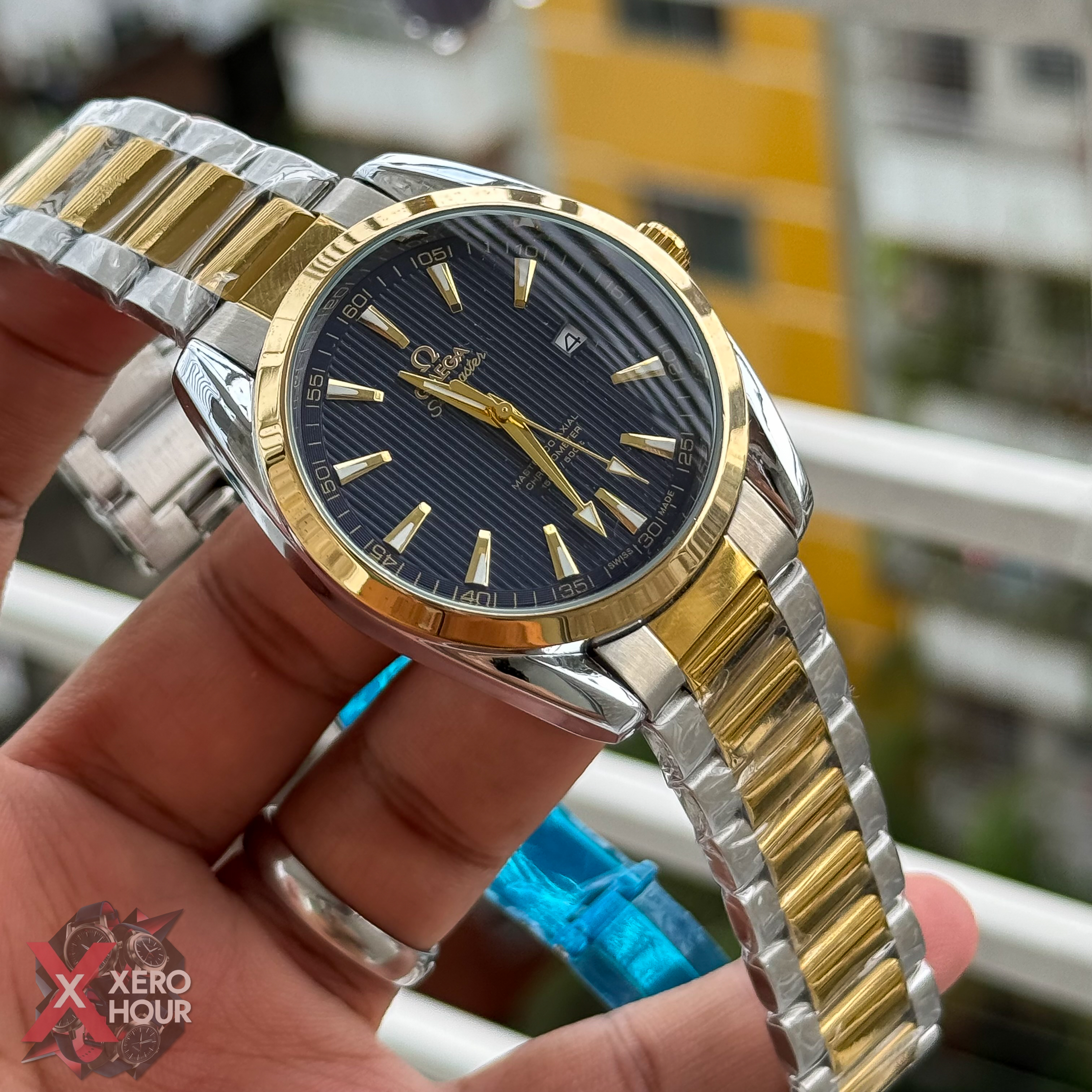 Omega seamaster Dual Tone |  Date Just | BLUE DIAL_img_1