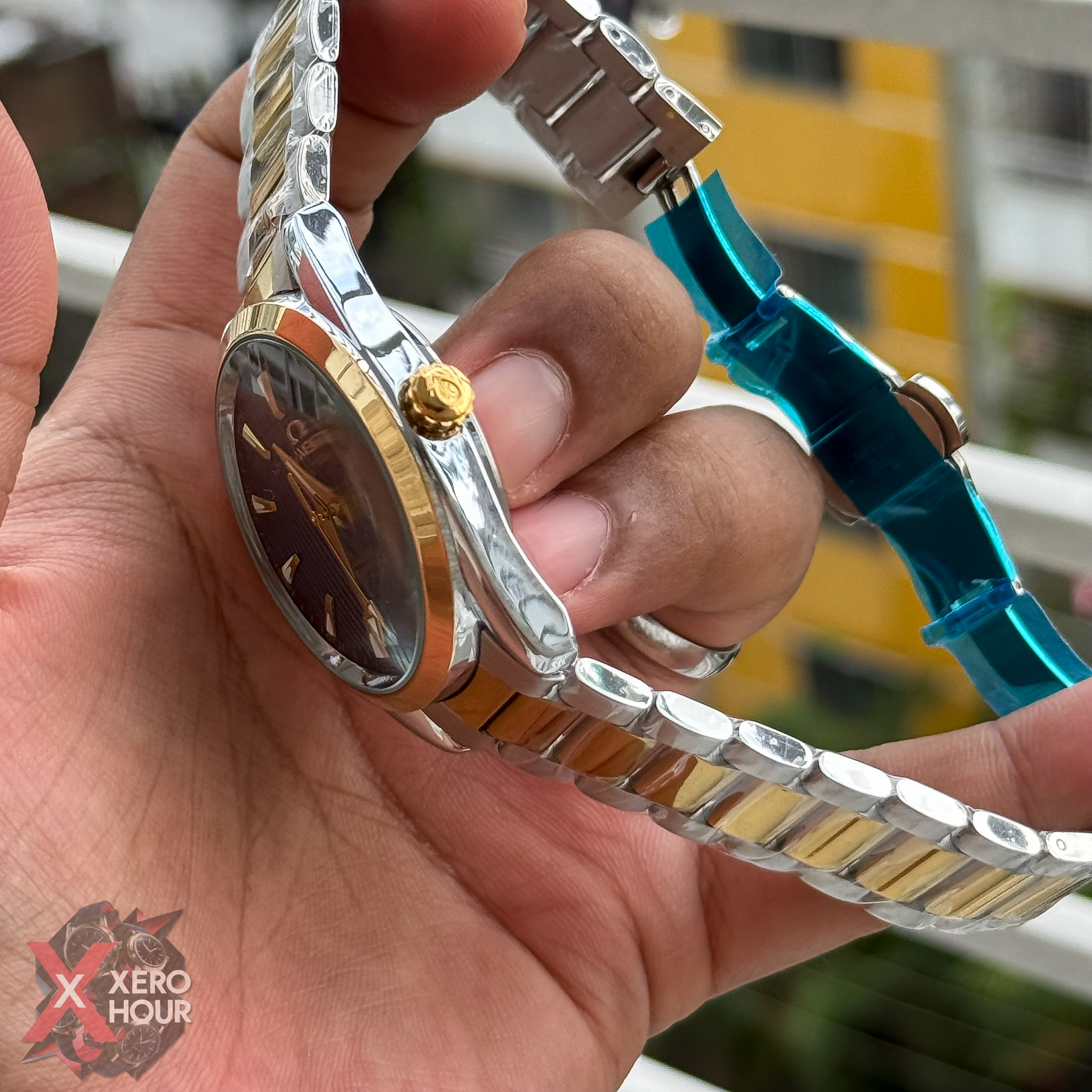 Omega seamaster Dual Tone |  Date Just | BLUE DIAL_img_2