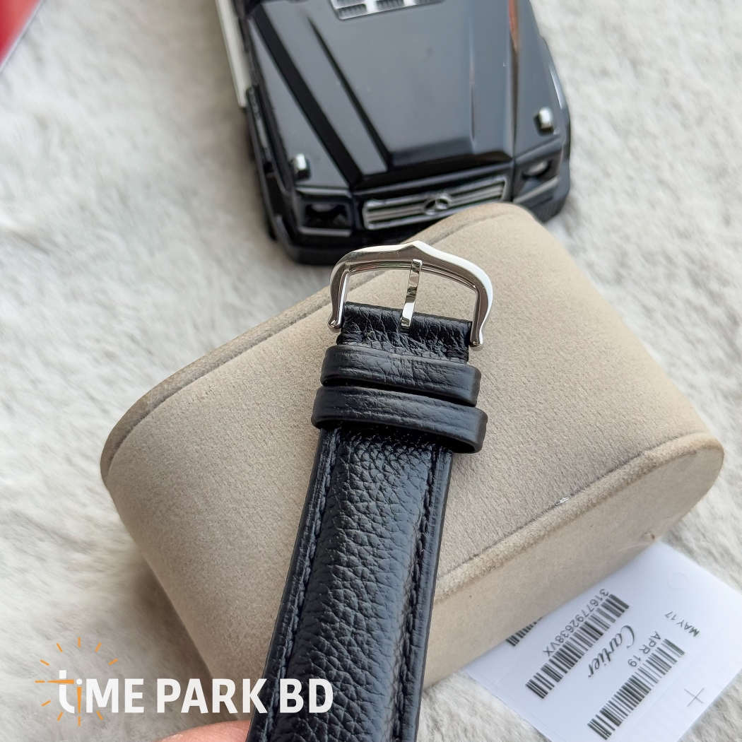 Cartier Tank | Master Grade | japan movement | Quartz movement  Black belt silver dial_img_4