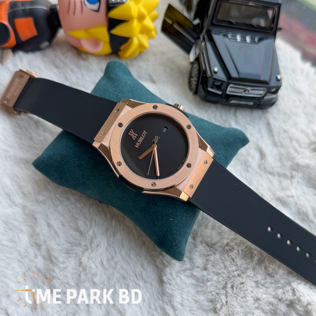 Hublot Classic Fusion Date Just | Auto Movement | Rose Gold Bezel | Euro Grade