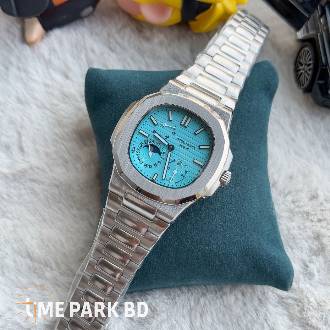 Patek Philippe Nautilus Chrongoraph Moon Phase | Tiffany Dial