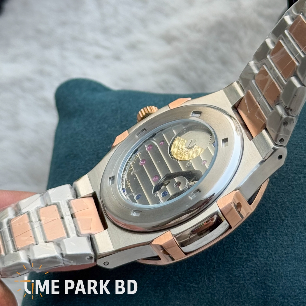 Patek Philippe Nautilus Chrongoraph Moon Phase | Dual Tone Blue Dial | Euro Grade | Automatic movement_img_7