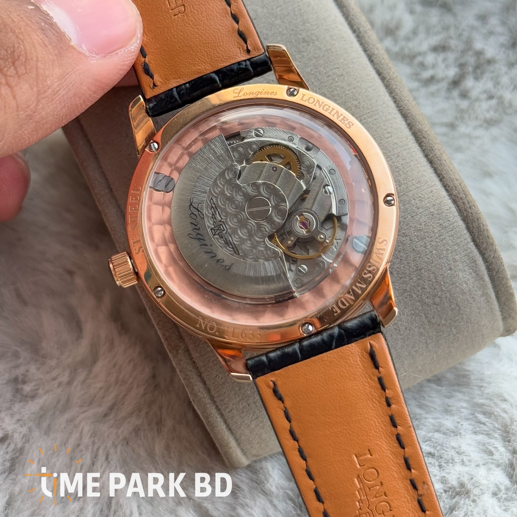Longiens Auto movement | Rose Gold White dial_img_3
