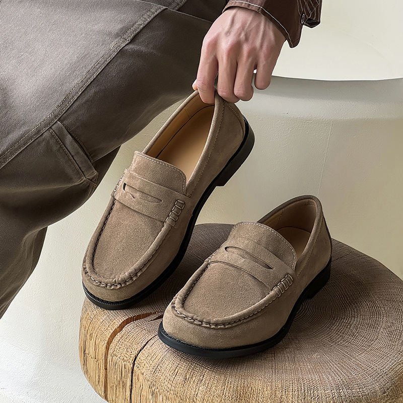 Old money style loafers one-step lazy shoes_img_0