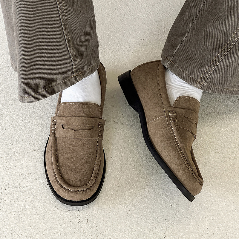 Old money style loafers one-step lazy shoes_img_1