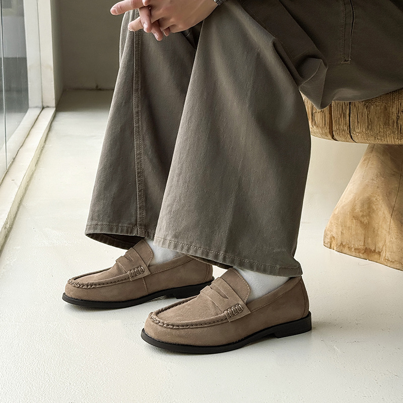 Old money style loafers one-step lazy shoes_img_3