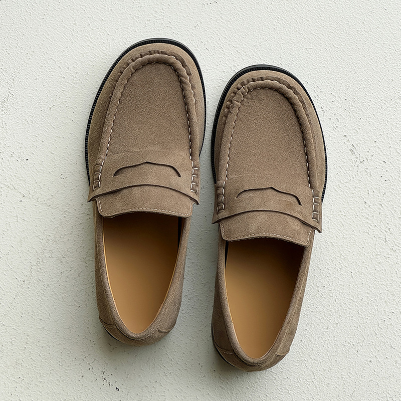 Old money style loafers one-step lazy shoes_img_5
