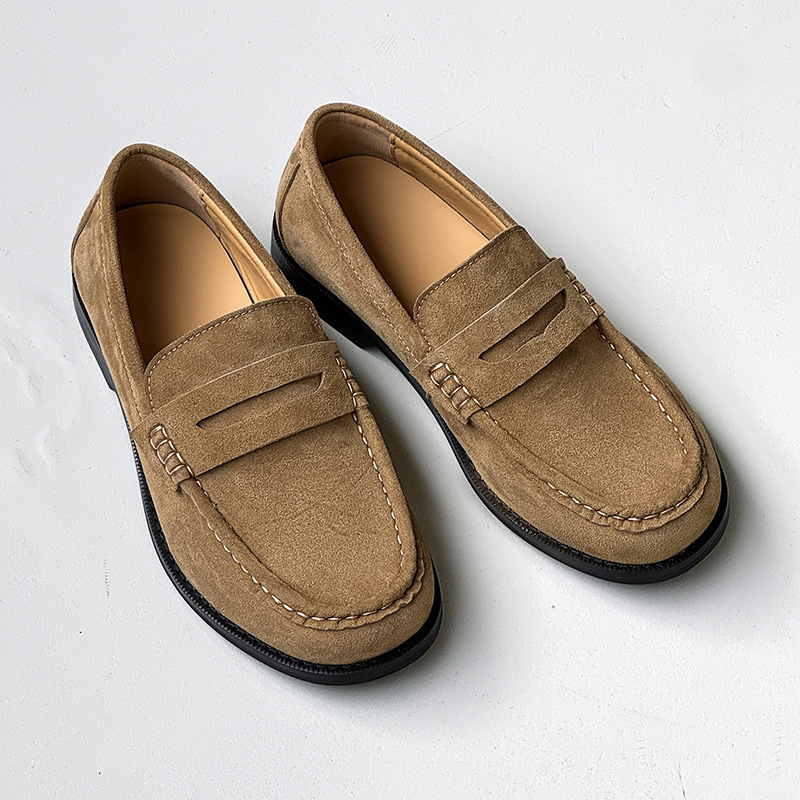 Old money style loafers one-step lazy shoes_img_6