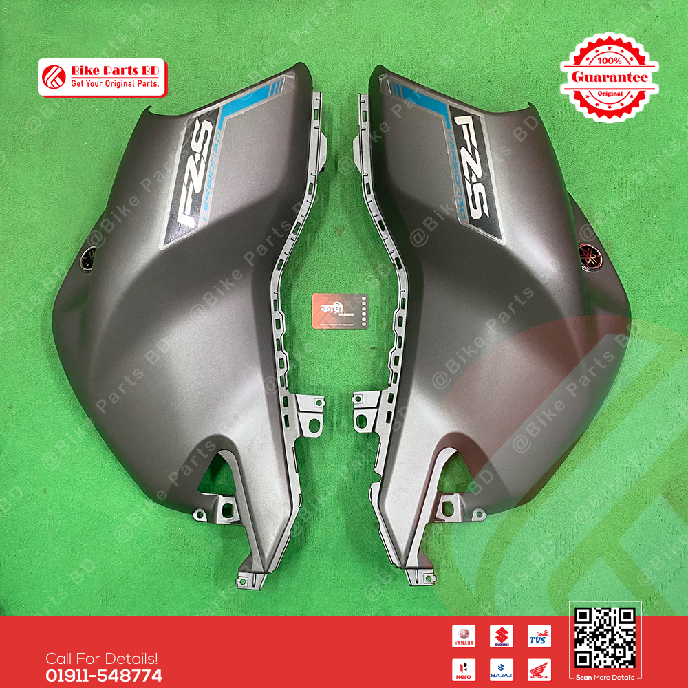 Tanky Box (2D-Mat Grey) for Yamaha FZS V3 (Mat Grey) bike._img_1