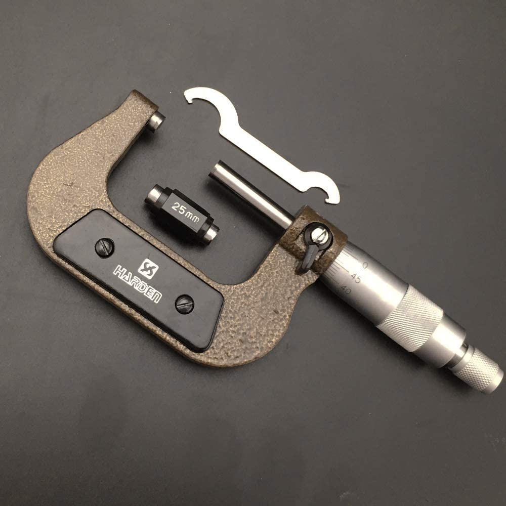 HARDEN Microcaliper Micrometer (0-25mm | 25-50mm), Professional Alloy Steel, Clear & durable; Model: 580832 | 580835_img_0