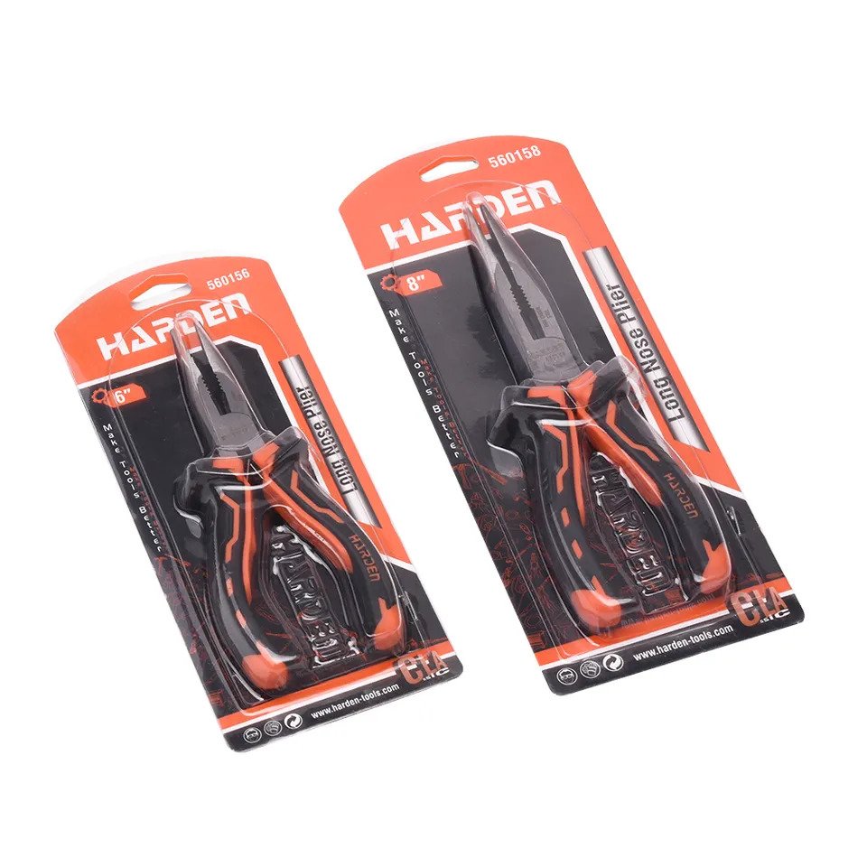 HARDEN Long Nose Plier (6 inch | 8 inch) Range Hand Tool Pliers carbon steel 560156 | 560158_img_1