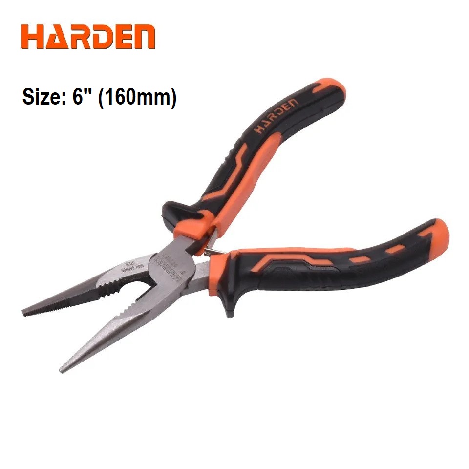 HARDEN Long Nose Plier (6 inch | 8 inch) Range Hand Tool Pliers carbon steel 560156 | 560158