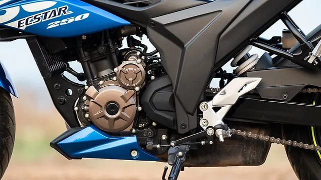 Engine Guard (Blue Colour) for Suzuki Gixxer (New Model) bike._img_1