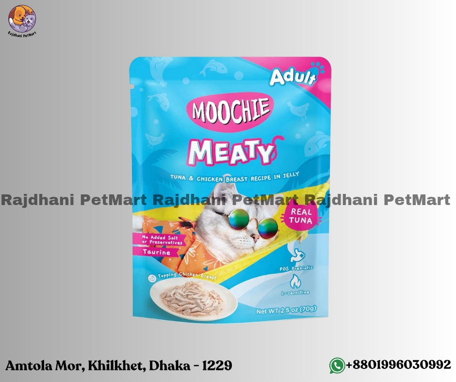 Moochie MEATY Tuna & Chicken Breast Recipe in Jelly for Adult Cats - 70 g