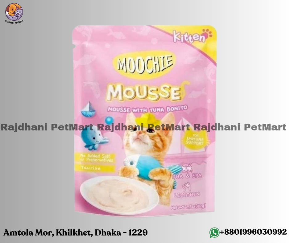 Moochie Kitten Mousse with Tuna Bonito Wet Cat Food – 70 g