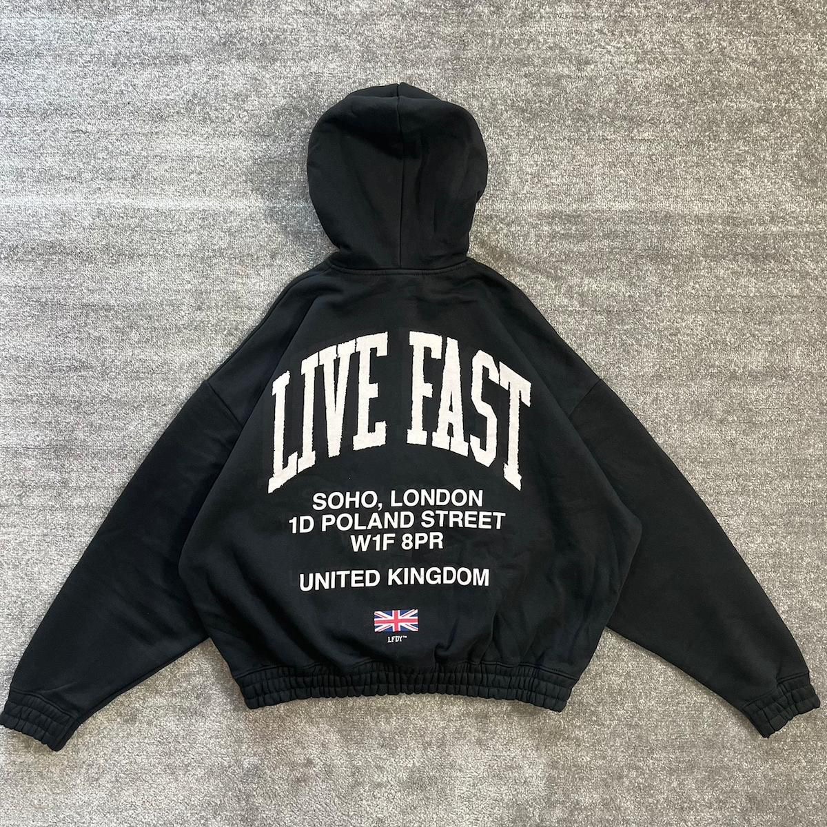 Live Fast Zipper oversized hoodie_img_3