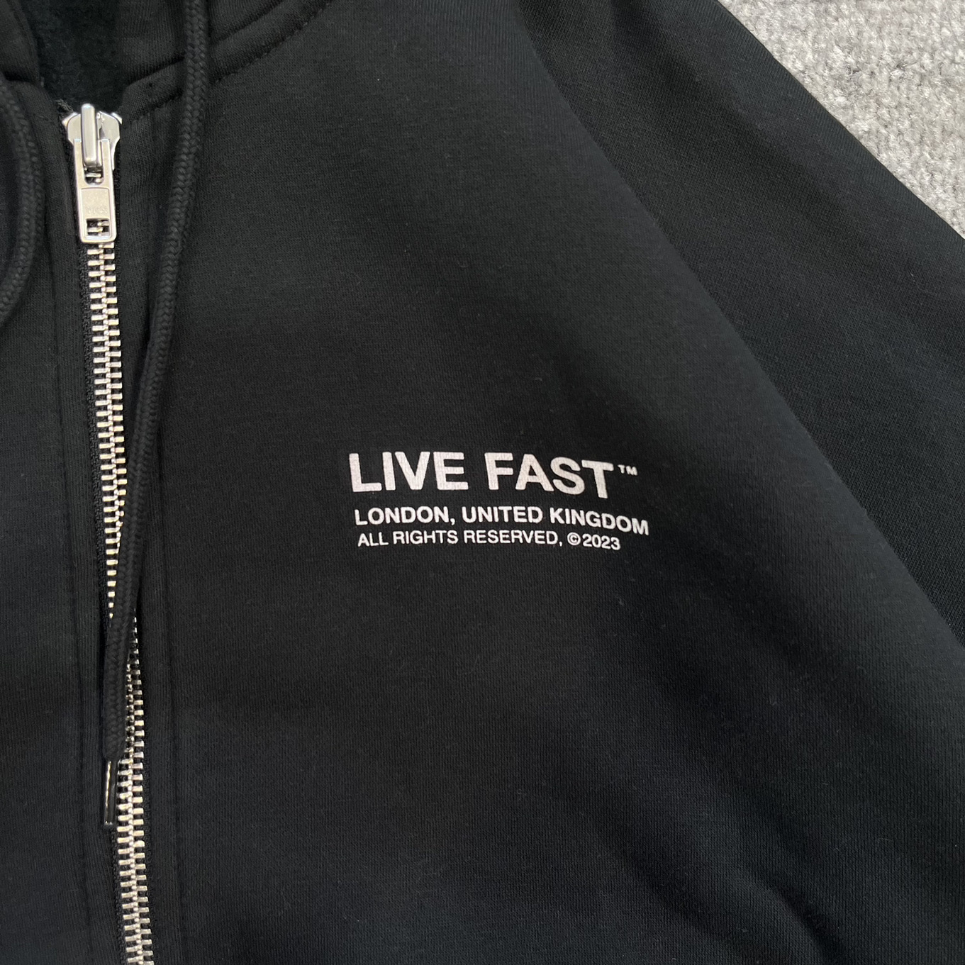 Live Fast Zipper oversized hoodie_img_4
