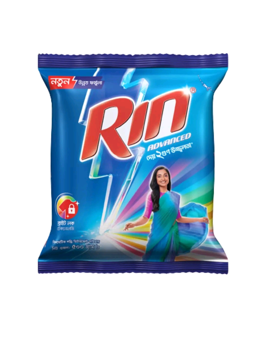 Rin Advanced Synthetic Laundry Detergent Powder 500g_img_0