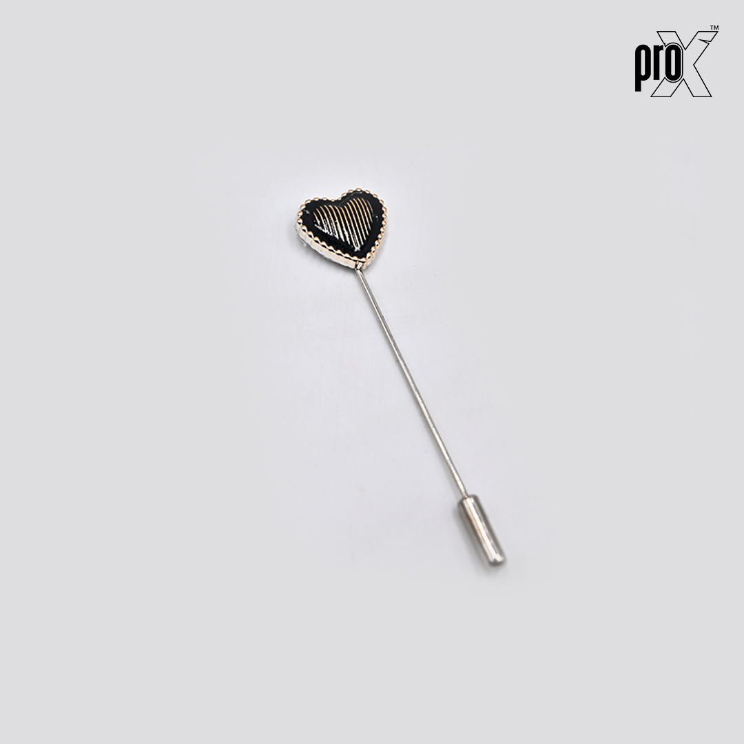 ProX 1 Pair Stick Hijab Pin_HP-502-5 Heart Shape_img_0