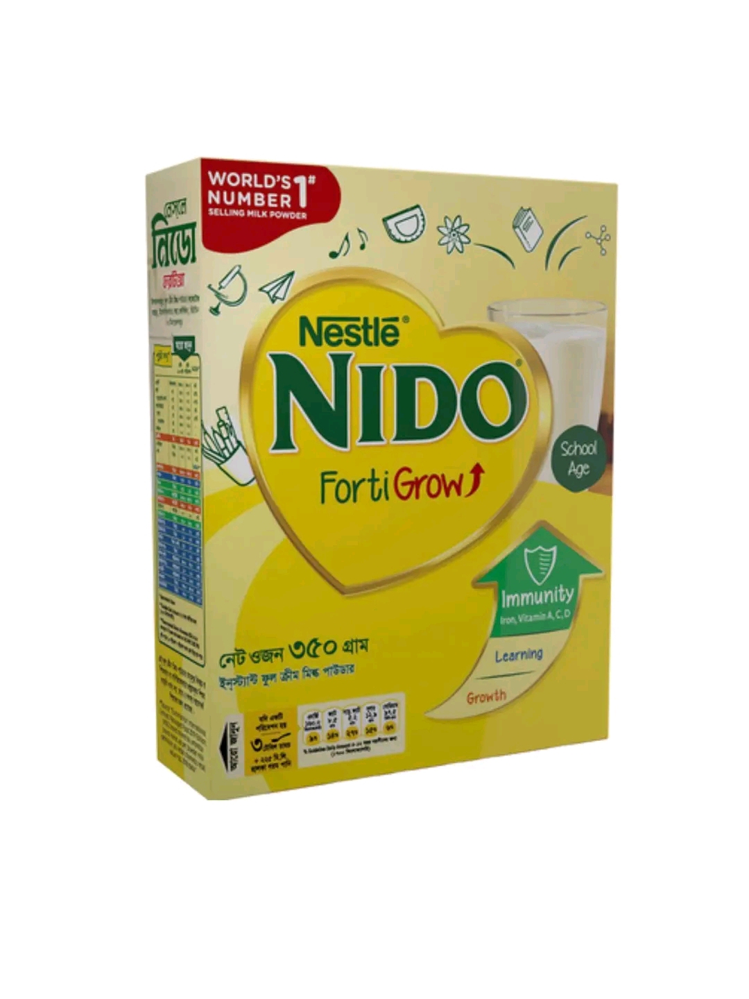 Nestle Nido Fortigrow Instant Full Cream Milk Powder 350g_img_0