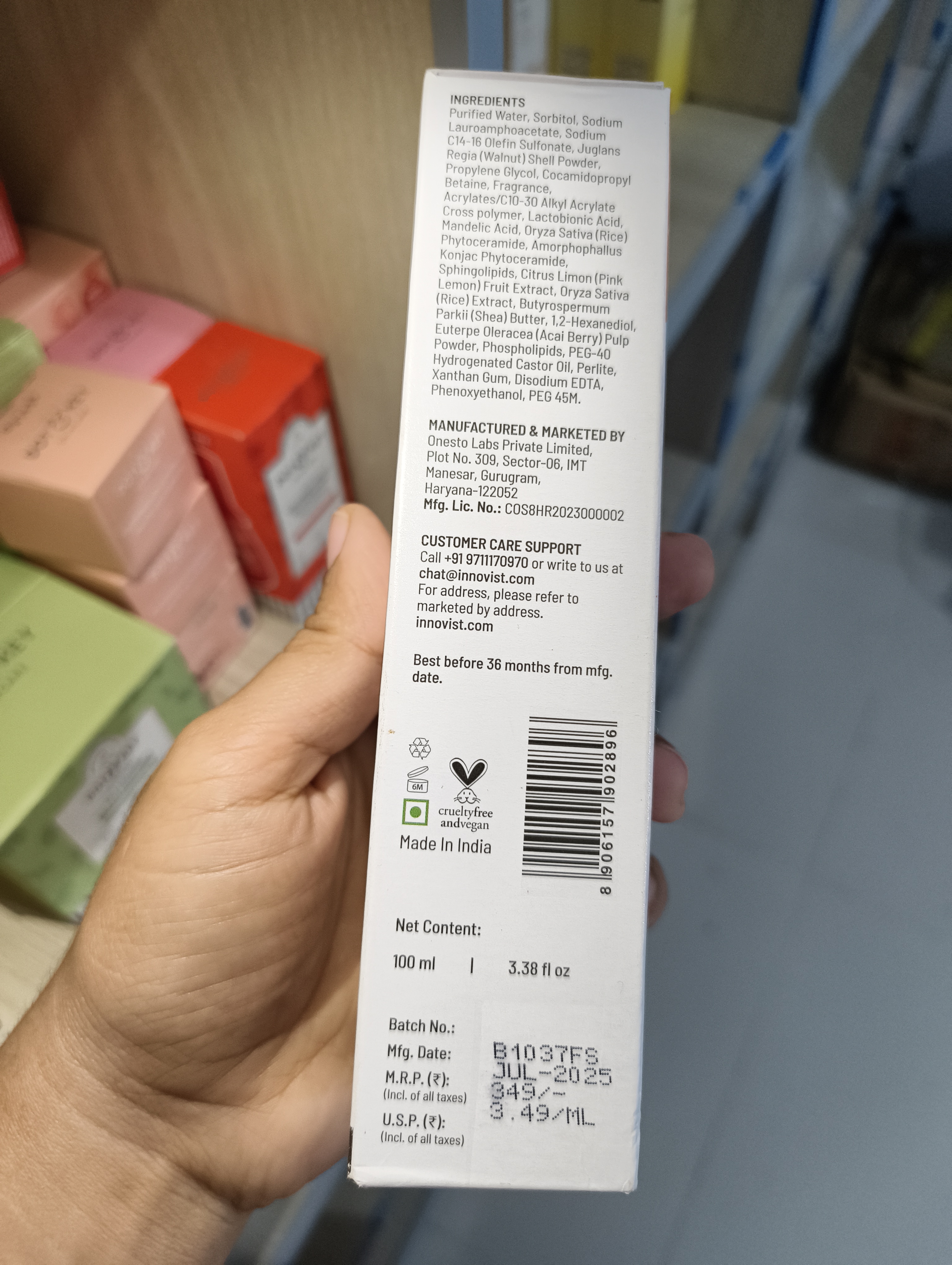 Chemist at Play Gentle Exfoliating Face Scrub for Clear & Glowing Skin-100ml_img_1