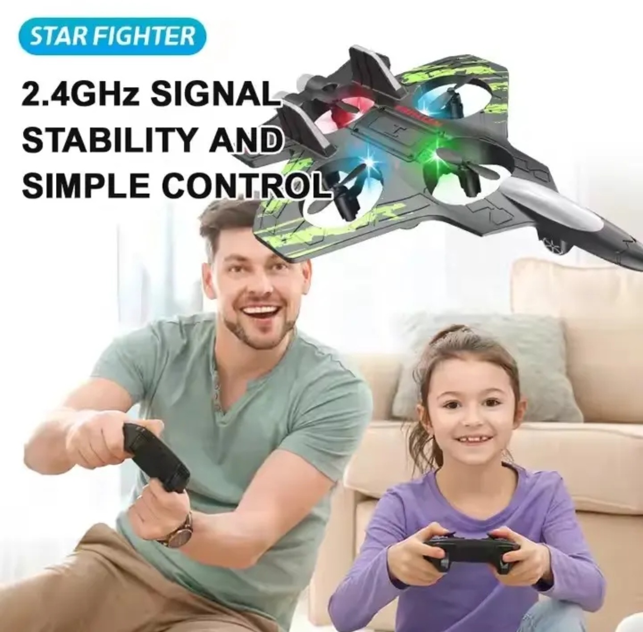 Starfighter Aircraft 360° Circling RC Fighter Durable foam Airplane - Image 5