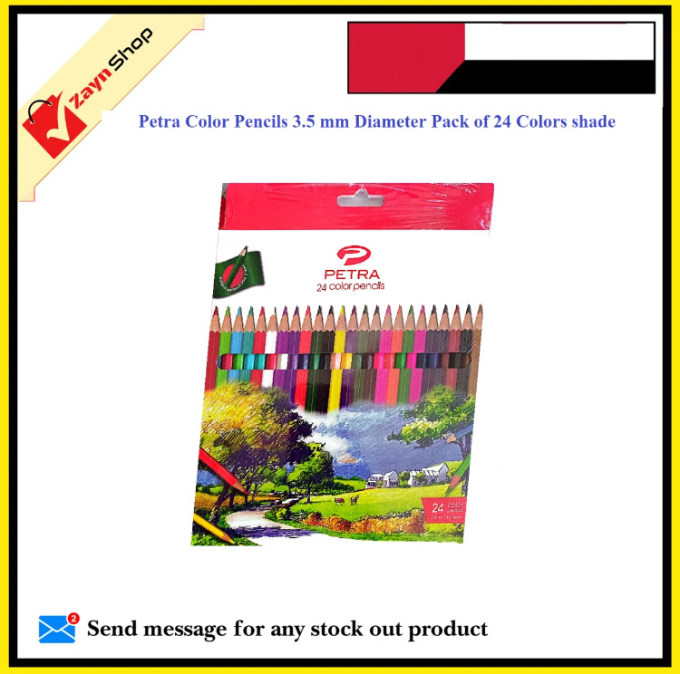 Petra Color Pencils 3.5 mm Diameter Pack of 24 Colors shade_img_0
