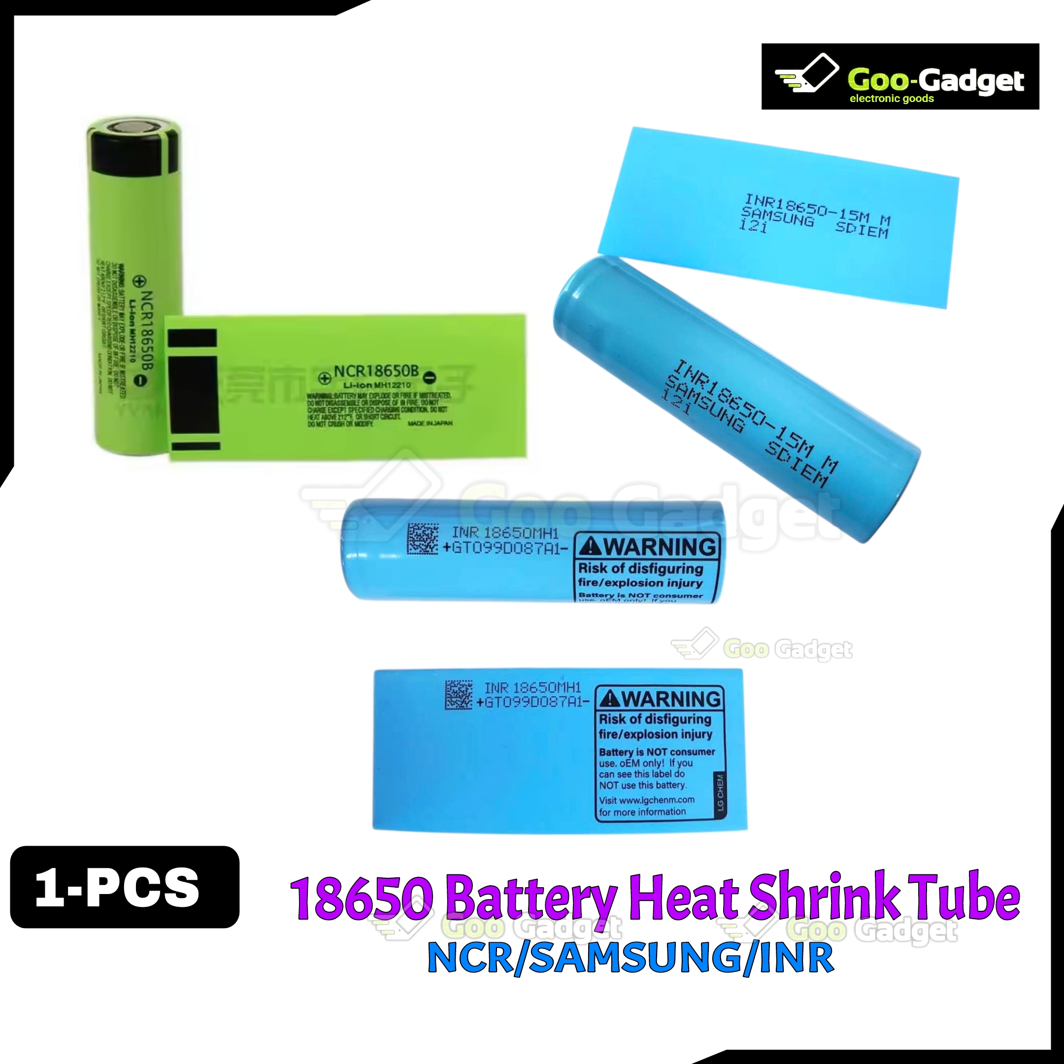 18650 Battery Heat Shrink Tube | Green PVC Cover Wrap | DIY Cell Insulation Sleeve_img_0