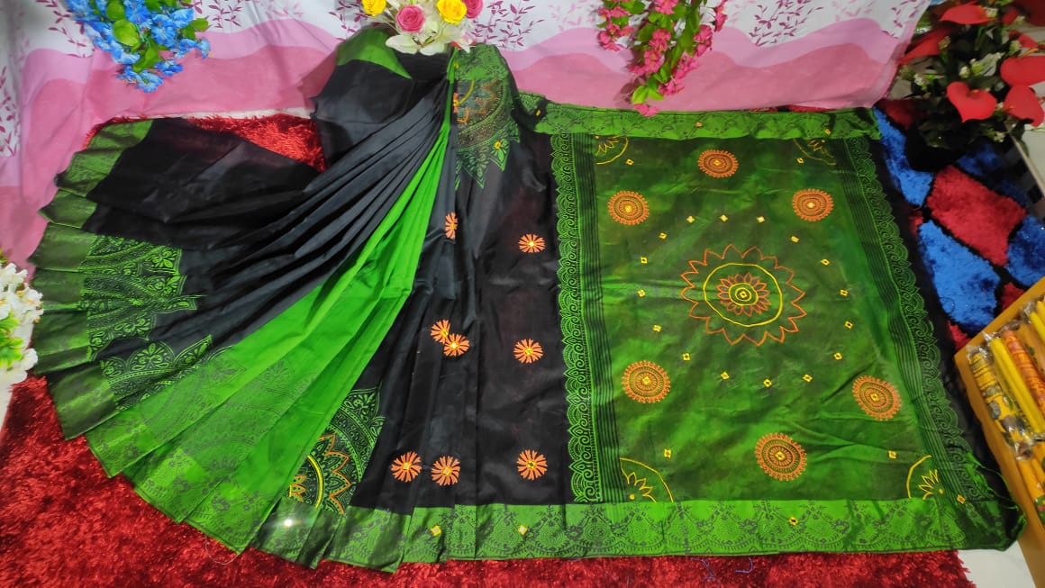 Embroidered Dhupian Silk Saree_img_0