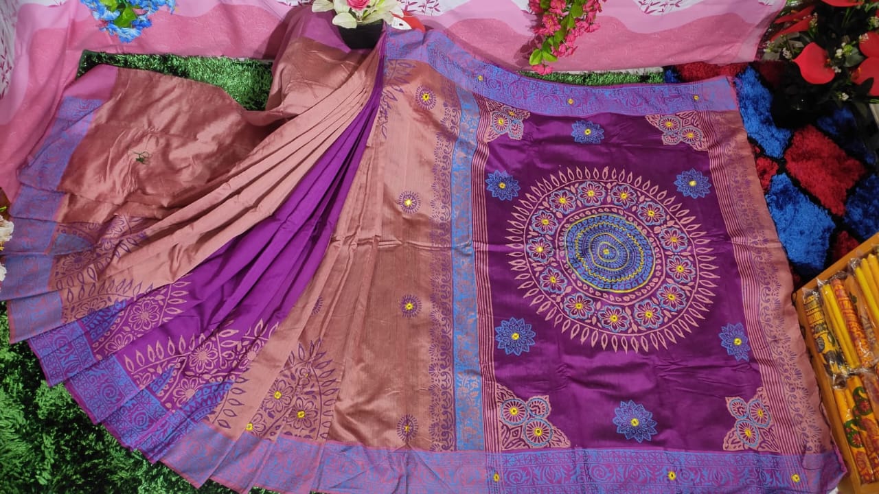 Embroidered Dhupian Silk Saree_img_0