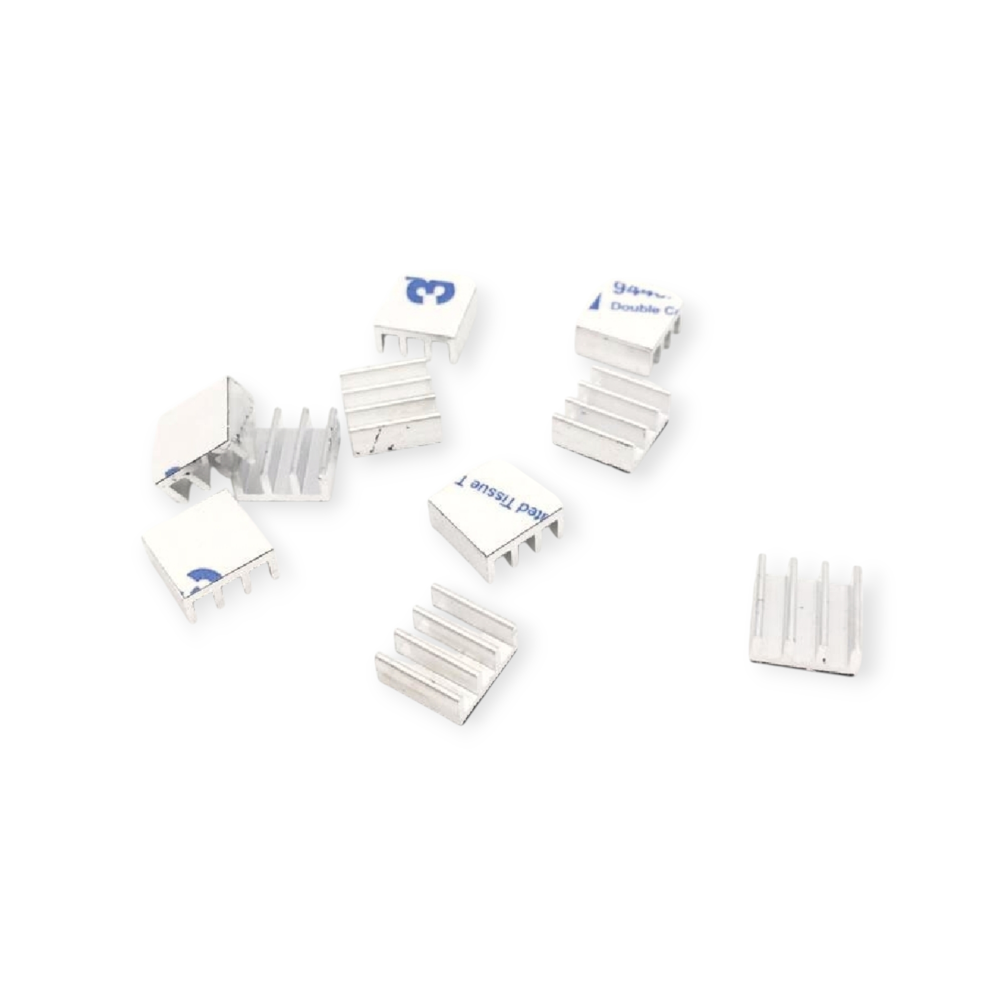 2pcs Mini Aluminum Heatsink – 11×11×5mm | Radiator Cooler for Chipset, IC & MOSFET | Compact Heat Dissipation Pads