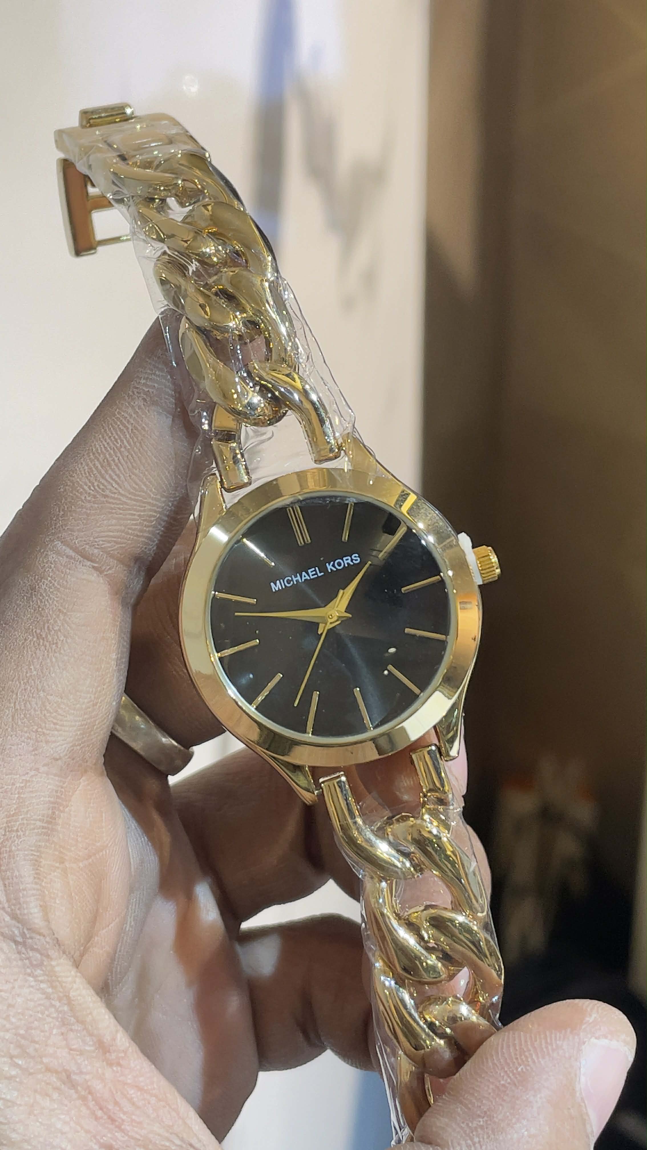 Michael Kors Slim Run-away Women's Sunray Black Dial