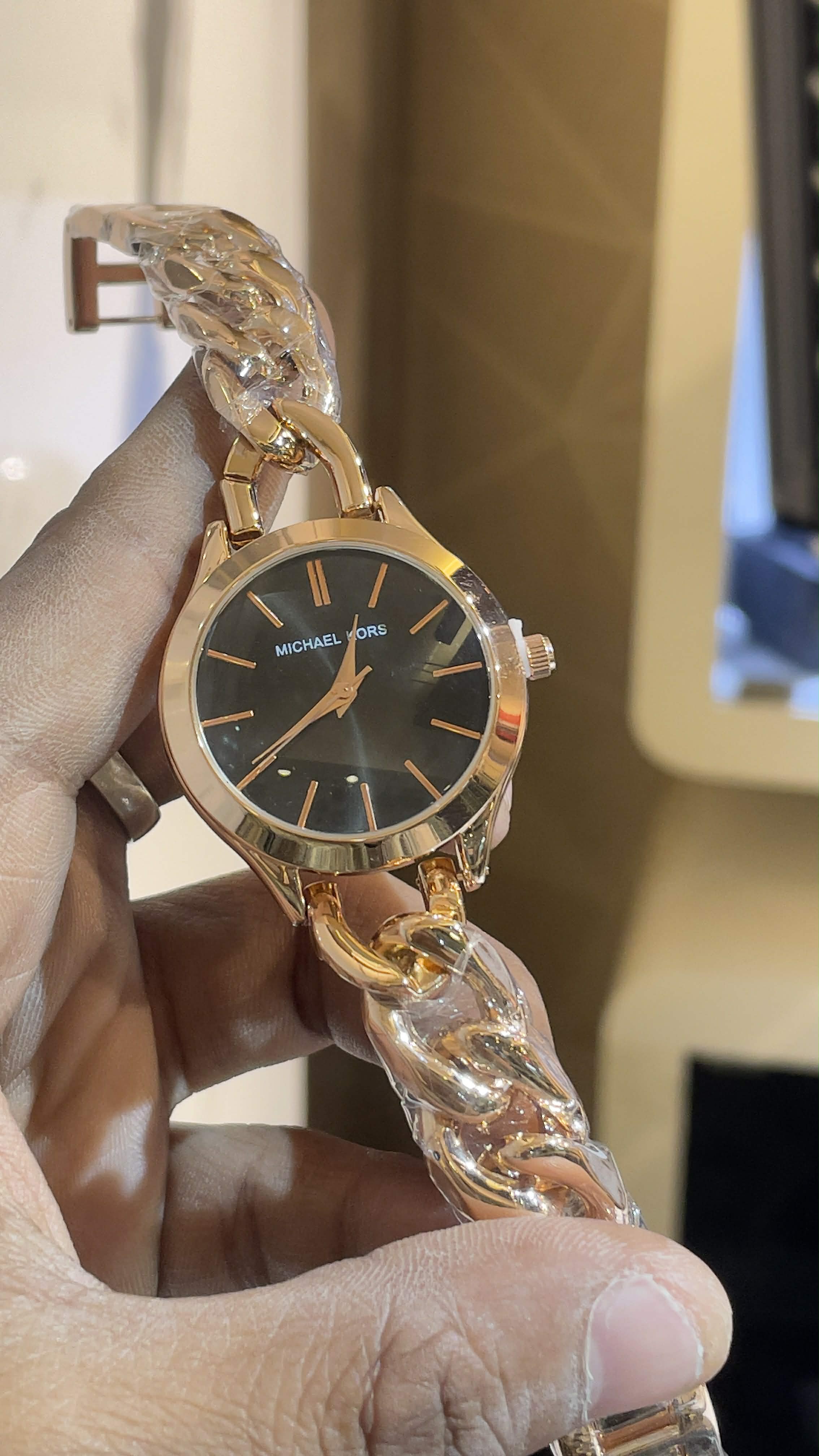 Michael Kors Slim Run-away Women's Sunray Black Dial_img_1