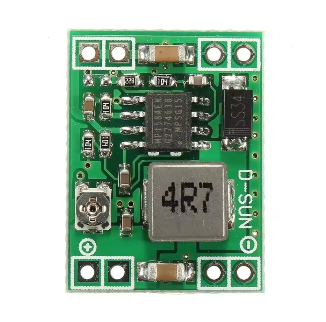 DC-DC MP1584 Buck Converter Step Down Adjustable Power Module – 4.5V–28V to 0.8V–20V | 3A Output | Ultra Compact for Arduino & DIY Projects