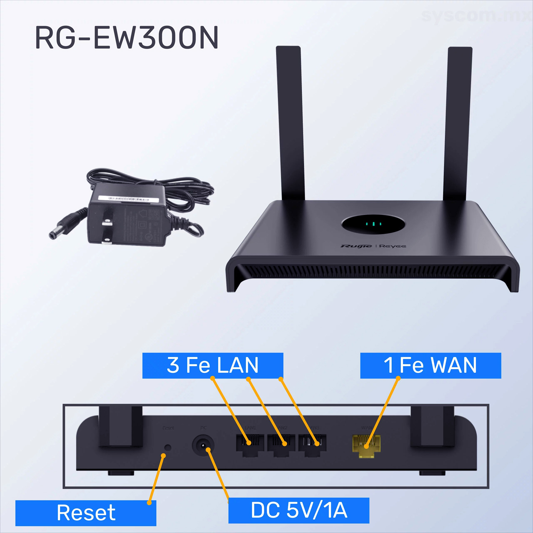 Ruijie RG-EW300N 300 Mbps Wi-Fi 4 Wireless Smart Router_img_3