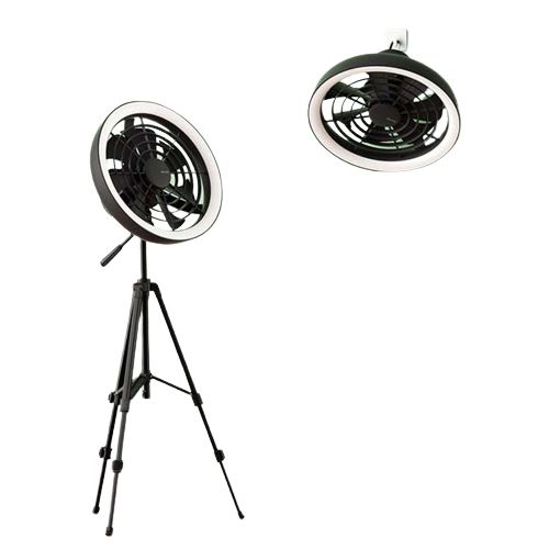 JISULIFE FA17 Outdoor LED Ceiling Fan with Long Tripod Stand_img_1