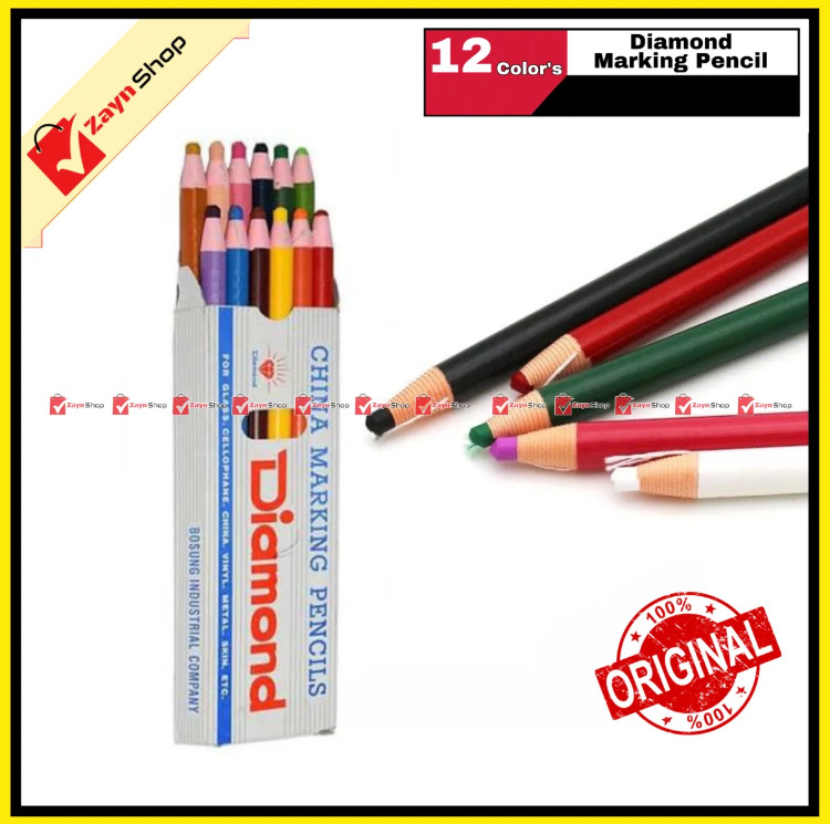 Diamond China Marking Color Pencil pack of 12 Colors_img_0
