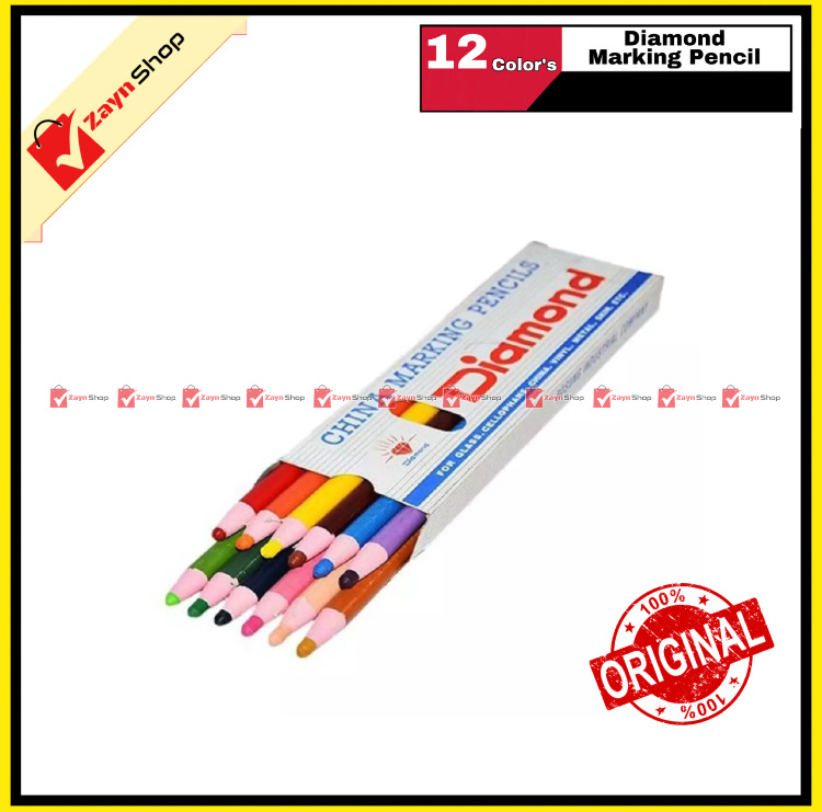 Diamond China Marking Color Pencil pack of 12 Colors_img_1