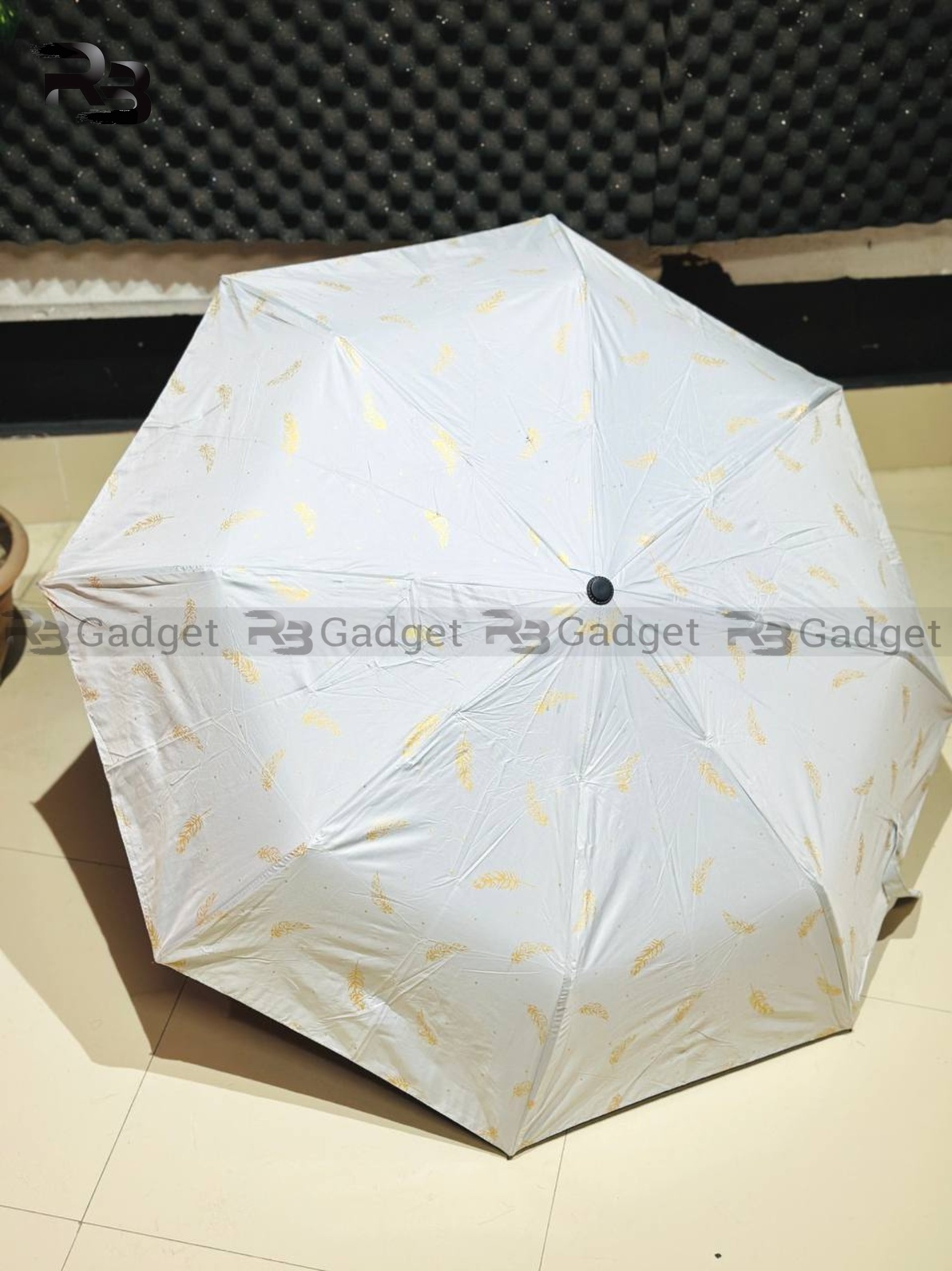 Premium 8-Ribs Automatic Folding Umbrella - White_img_0