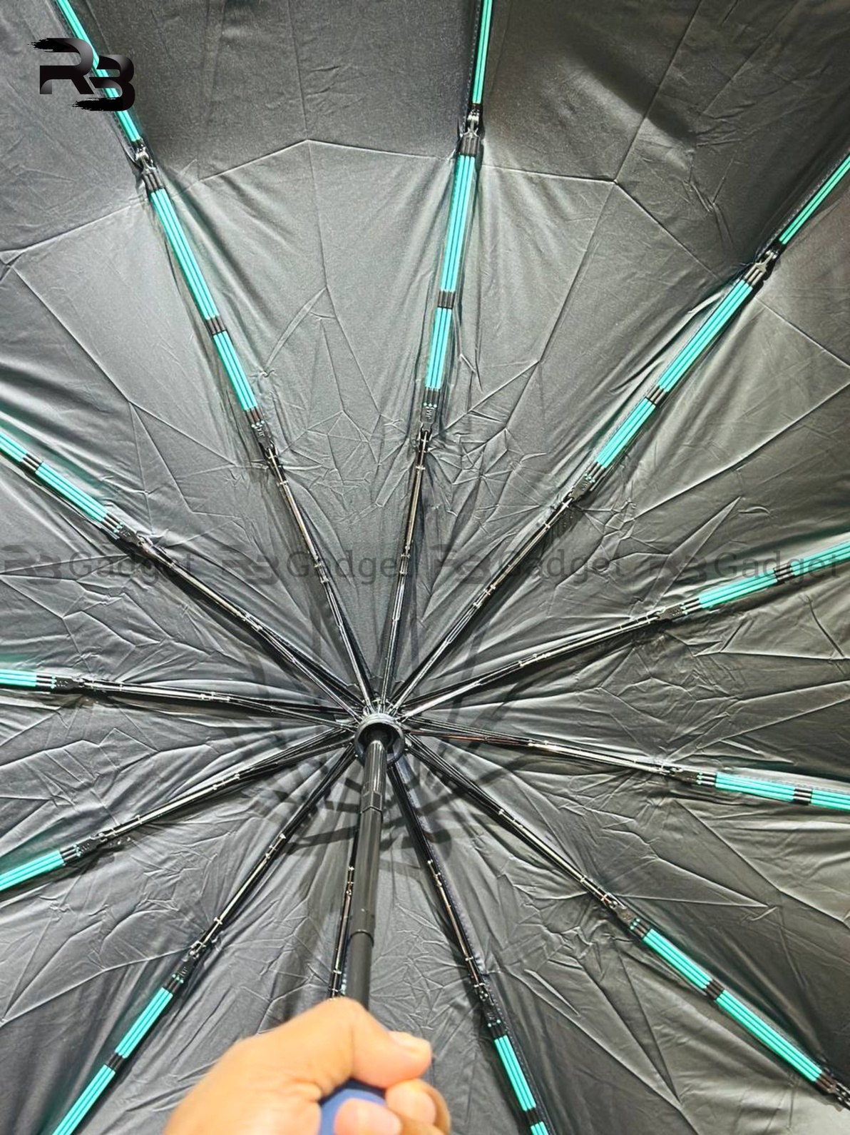 Premium 12-Ribs Automatic Dual-Person Umbrella with Fiber Handle_img_1