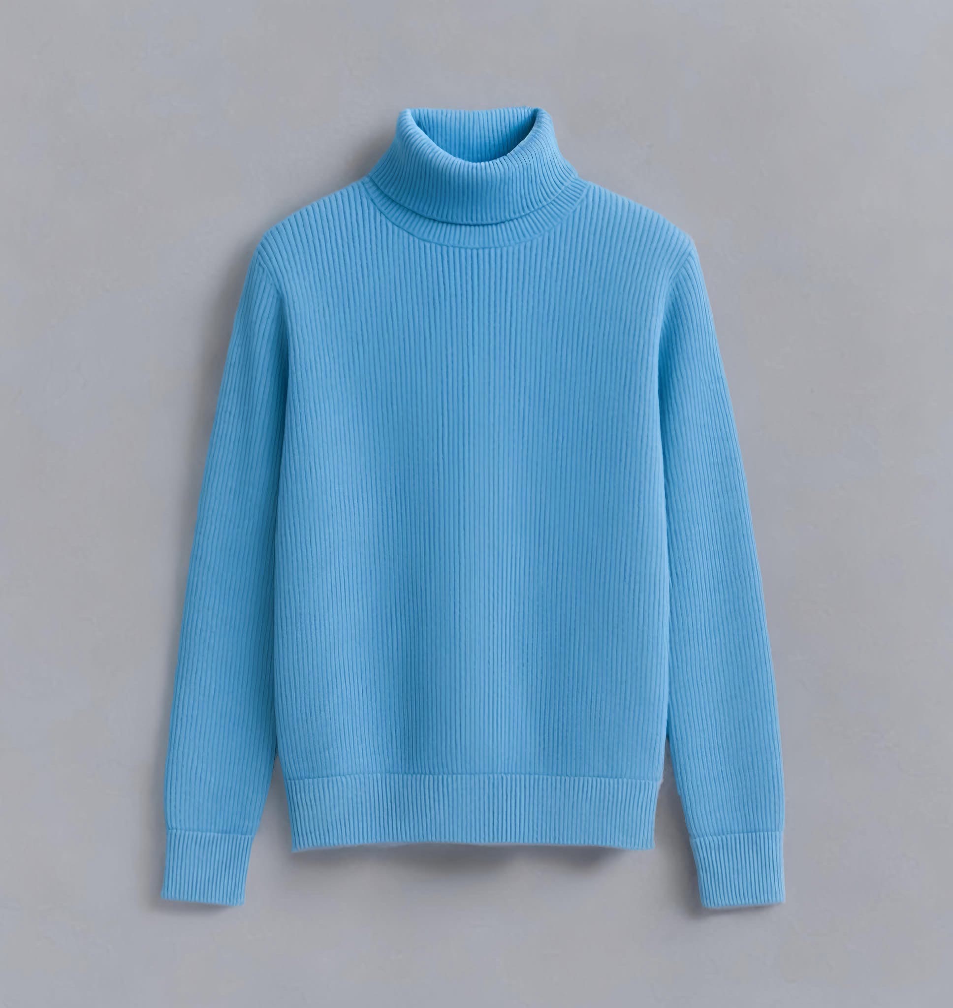 Premium Ribbed Turtleneck Sweater