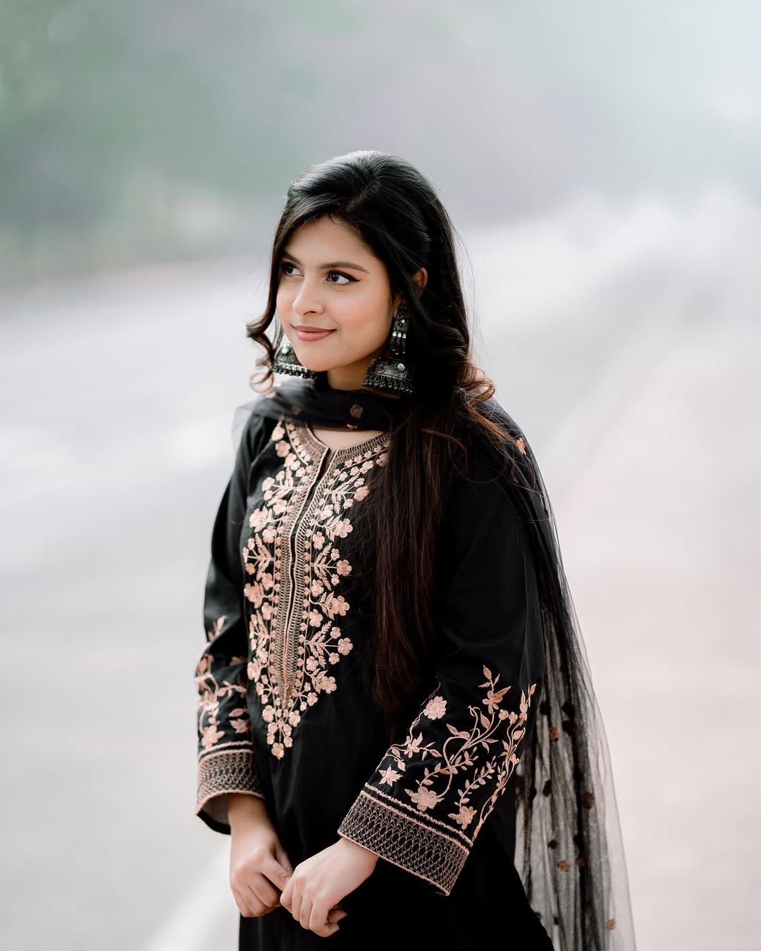 Black Kurti Set