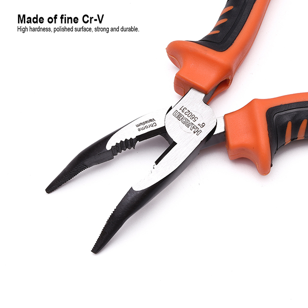 HARDEN 6" Pro Bent Nose Plier Chrome Vanadium Steel 560231_img_2