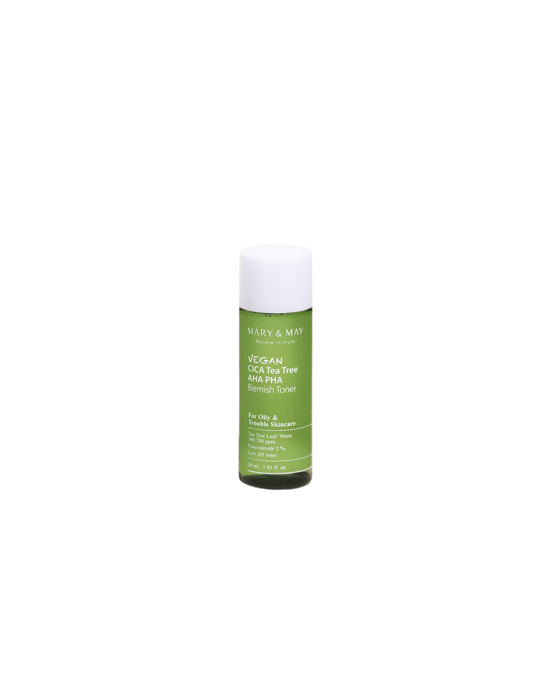 Mary&May Vegan CICA Tea Tree AHA PHA Blemish Toner 30ML_img_1