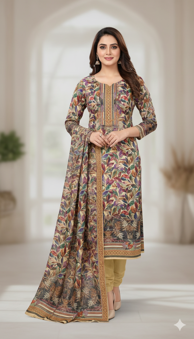 জমজম সুইস লোন প্রিমিয়াম থ্রি পিস(Unstitched)  WhatsApp/IMO: 01716-593156